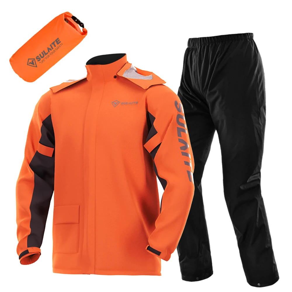 Motorcycle Gear Mens - Completo Impermeabile per Moto, Giacca e
