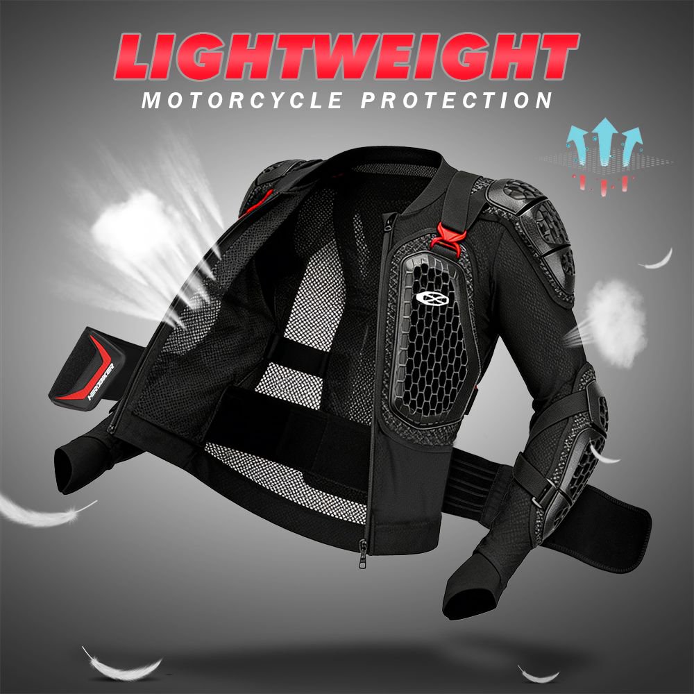 Motorcycle Gear Mens - Giacca Moto Estiva Traspirante con Protezione